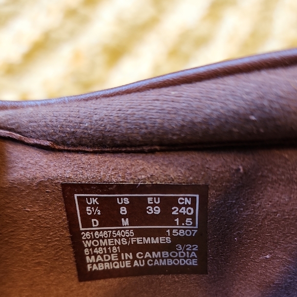 Clarks Dark Brown Ankle Strap Heels - Picture 2 of 11